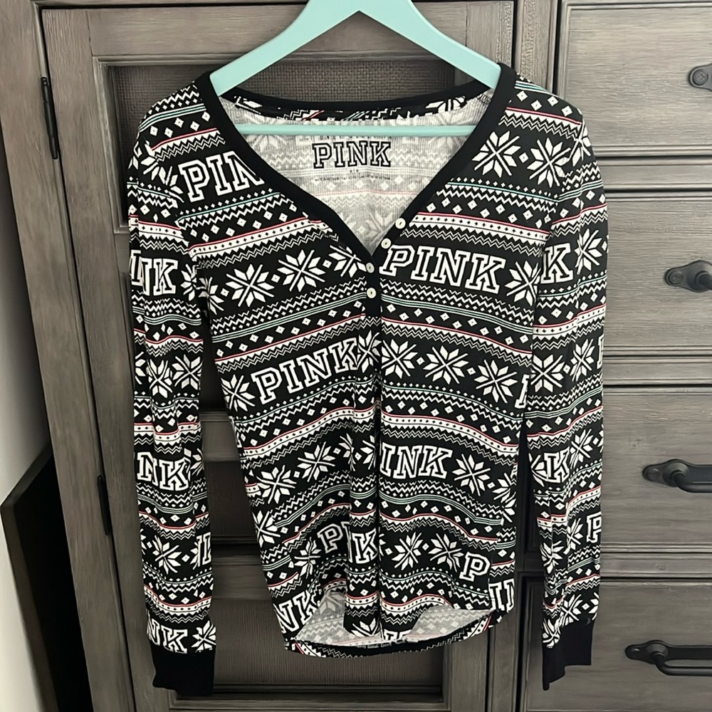 Cute M Victoria Secret Pink PJ Top